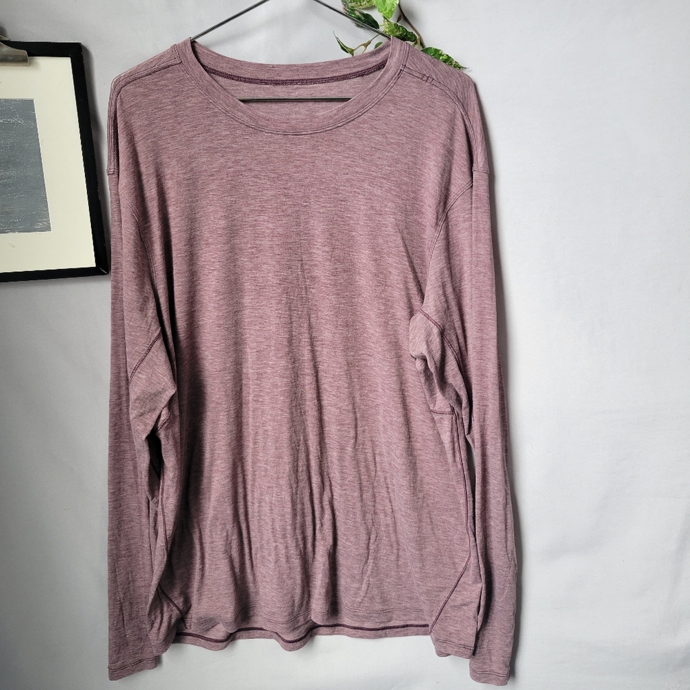Lululemon Somatic Aero Long Sleeve Heathered Dark Adobe‎ L or XL